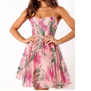 Petal & Pup Pink Floral Mini Dress